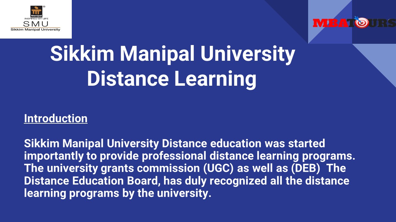 Sikkim Manipal University Distance Learning