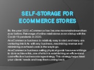 Self-Storage for eCommerce Stores-Vachistorage