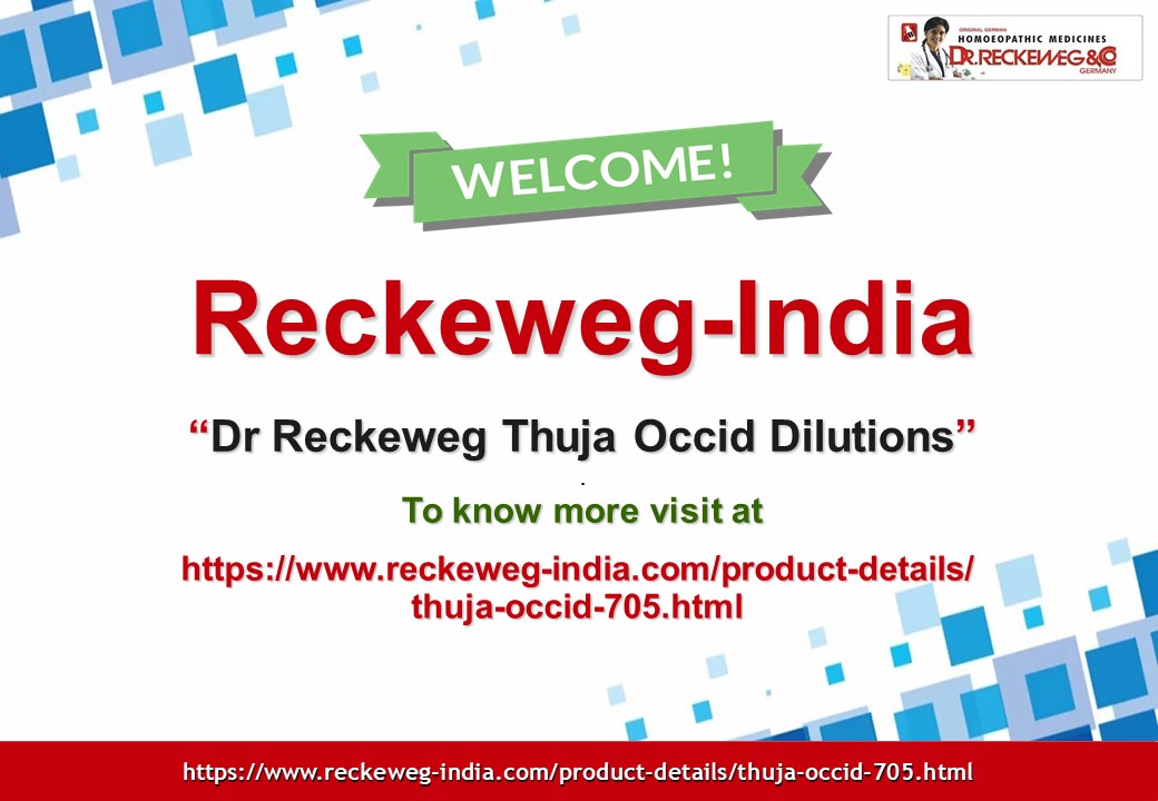 Dr Reckeweg Thuja Occid Dilutions