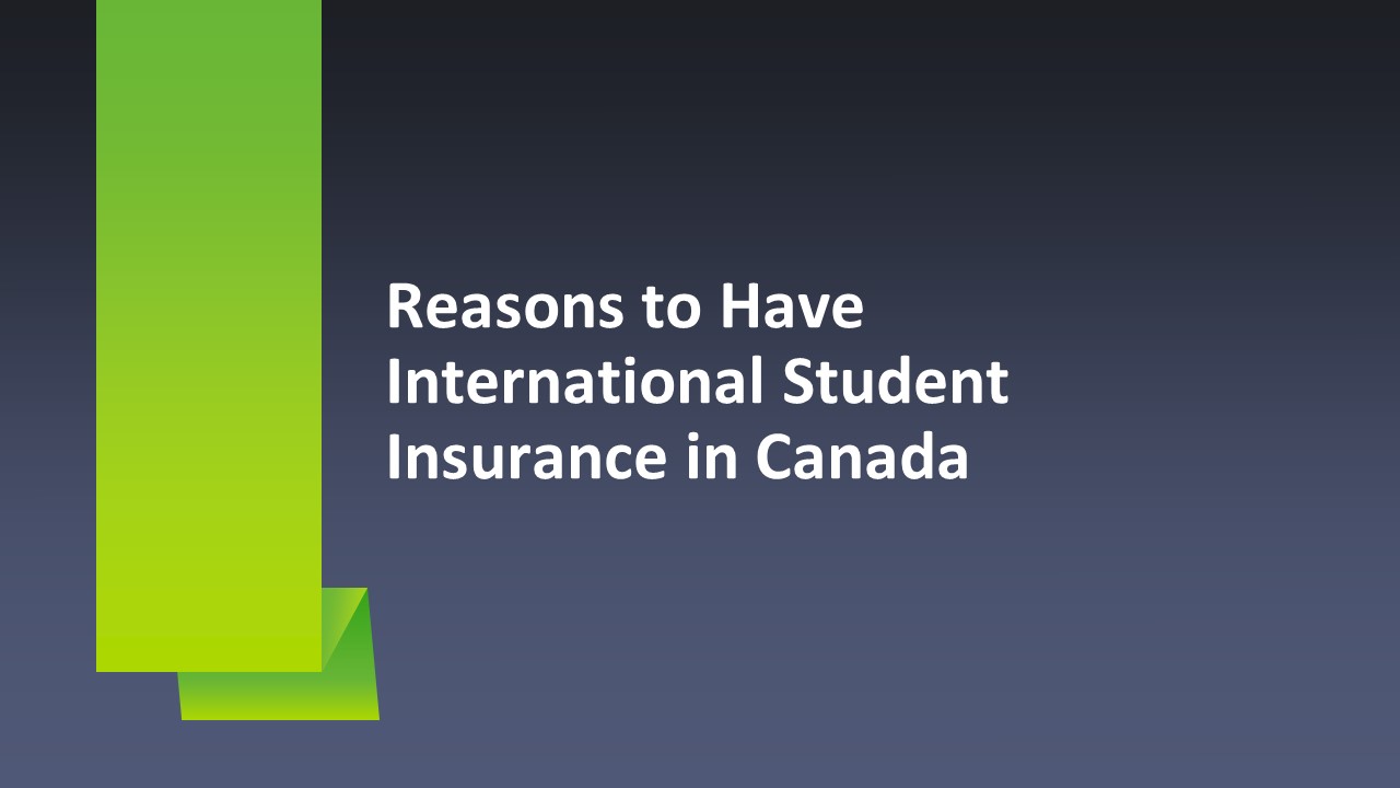 Reasons to Have International Student Insurance in Canada