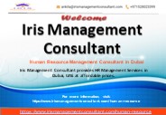 Human Resource Management Consultant in Dubai, UAE