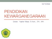Pendidikan Kewarganegaraan