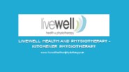 Livewell Health And Physiotherapy Kitchener Physiotherapy