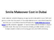 Smile Makeover Cost in Dubai