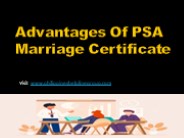 PSA MARRIAGE CERTIFICATE