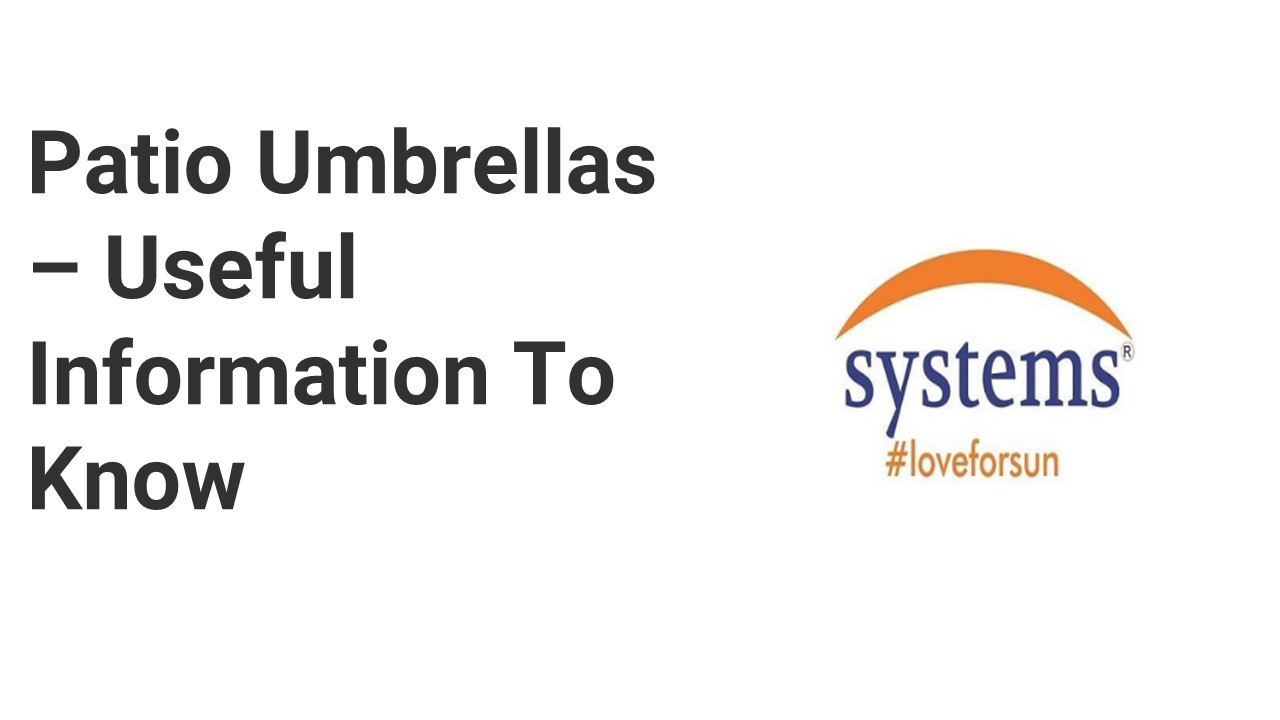 PPT Patio Umbrellas Useful Information To Know PowerPoint