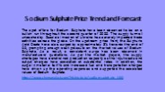 Sodium Sulphate Prices online