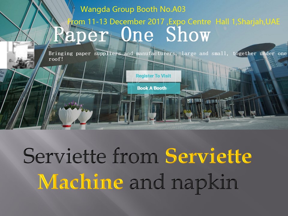 Serviette from serviette machine and napkin