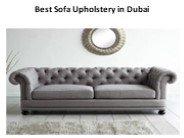 Best Sofa Upholstery in Dubai