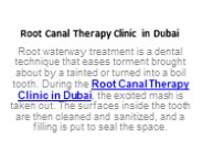 Root Canal Therapy Clinic in Dubai