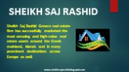 Sheikh Saj Rashid- Real Estate Investment