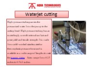 water jet cutting
