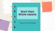 Brent Ward Mobile Alabama Master of Education