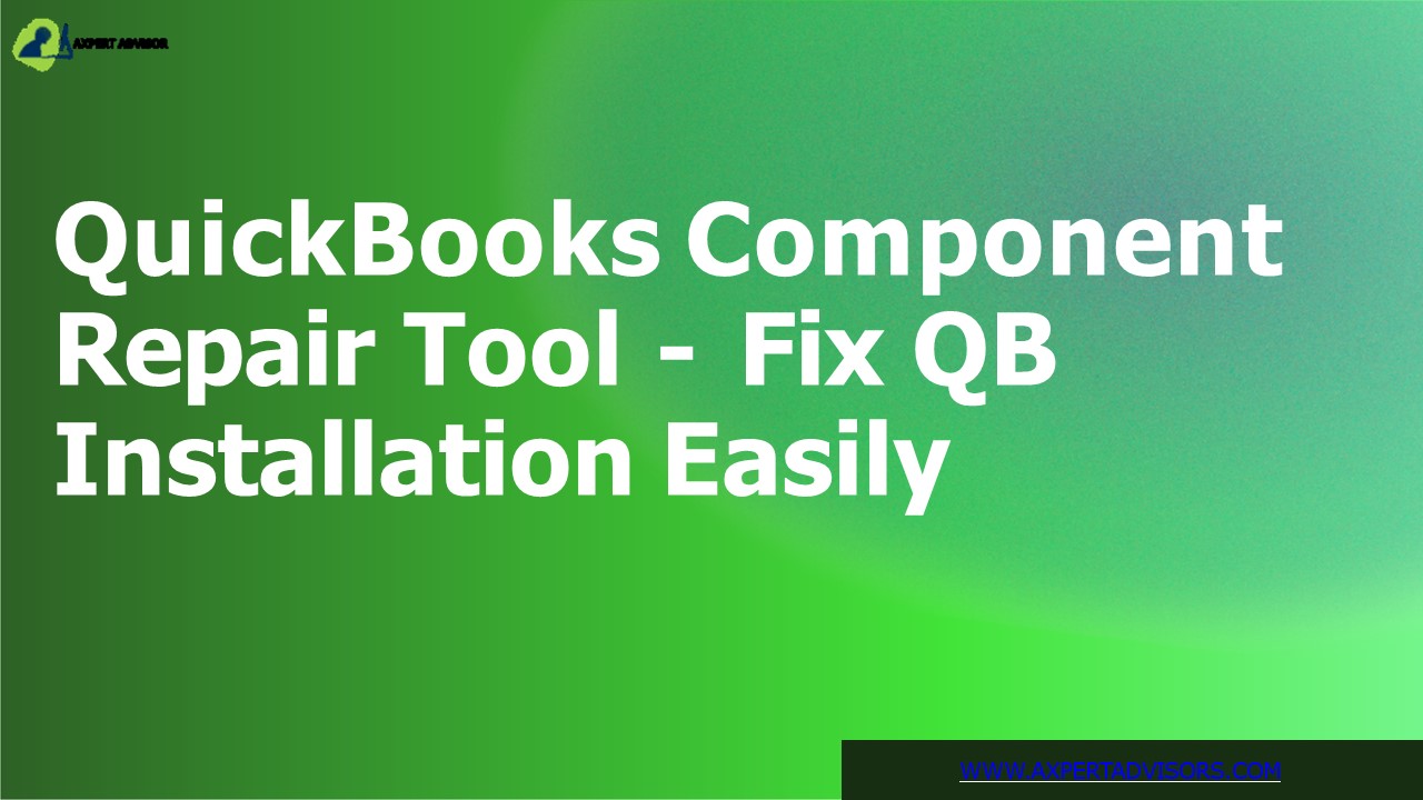 PPT QuickBooks Component Repair Tool Fix QB Installation Easily PowerPoint presentation