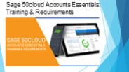 Sage 50cloud Accounts Essentials: Training & Requirements