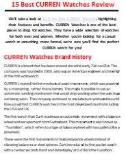 10 Best Curren Watches