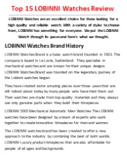 LOBINNI Watches