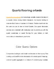 quartz flooring orlando