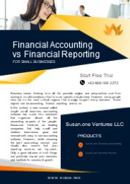 Financial Accounting vs Financial Reporting | Susan.one