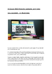 Do you know SEO friendly websites benefits ?