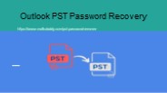 outlook PST password recovery software