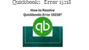 Resolve Quickbooks Error 15218 (1)