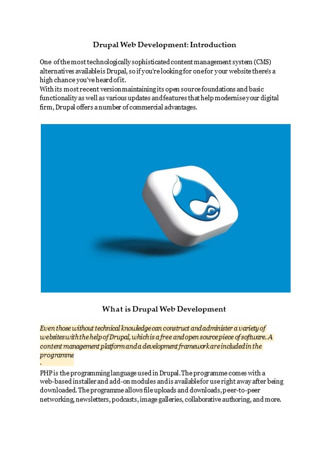 Drupal Web Development: Meaning + Stats + Benefits + Best Agencies to Seek