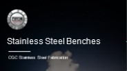 Stainless Steel Benches