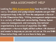 MBA Assignment Help