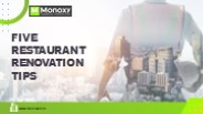 Five Restaurant Renovation Tips