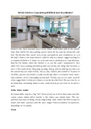 Which Kitchen Countertop Will Best Suit Your Needs?