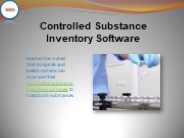 Controlled Substance Inventory Software