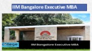 IIM Bangalore Executive MBA