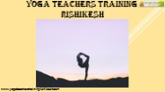 Yoga teacher course