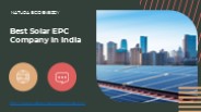 TOP/Best Solar EPC Company in India