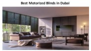 Best Motorized Blinds in Dubai