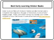 Best Early Learning Sticker Books