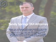 Sandy Springs DUI Attorney