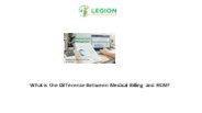 What is the Difference Between Medical Billing and RCM?