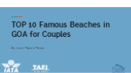 TOP 10 Famous Beaches in GOA for Couples
