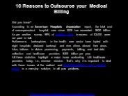 10 Reasons To Outsource Your Medical Billing