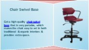 Chair Swivel Base 1