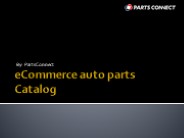 eCommerce Car parts catalog - Partsconnect