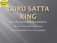 Guru satta king