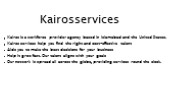 Kairos services - lewes Delaware USA