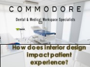 How does interior design impact patient experience?