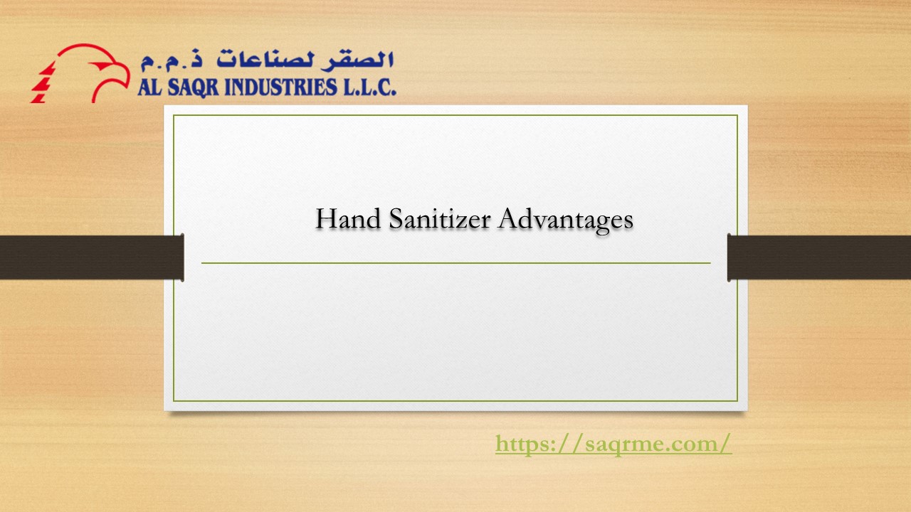 Hand Sanitizer Advantages