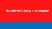 Best Biology Classes in Aurangabad