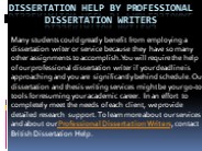 Dissertation Help By Professional Dissertation Writers