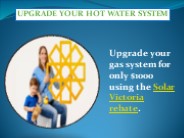How you can upgrade your hot water System ?